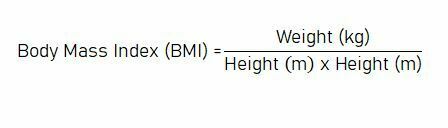 body mass index formula