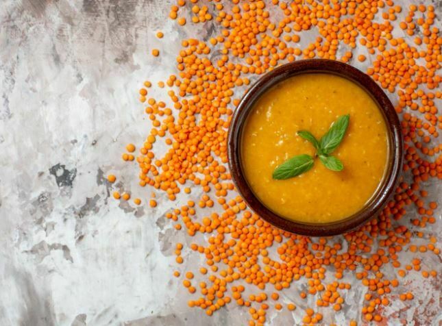 A photo of lentil soup