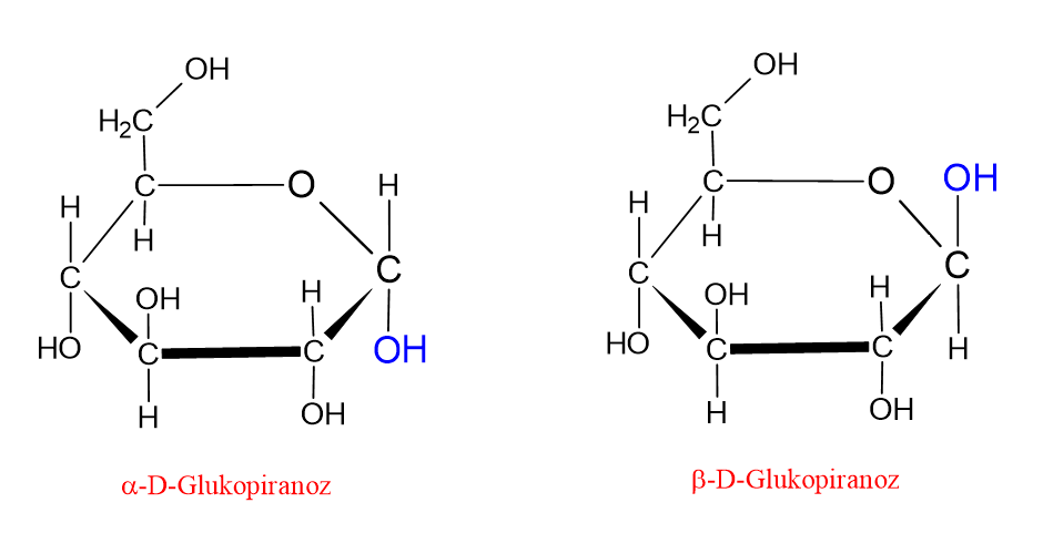 glukozun anomerlerini gösteren resim